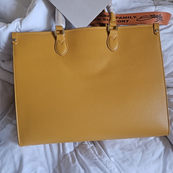 Mustard Tote and Carry Large Tote bag - Picture 4 of 6